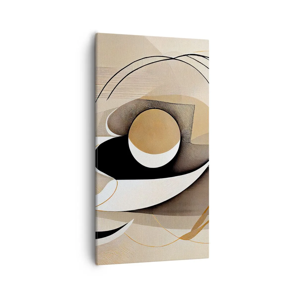 Canvastavla - Bild på duk - Komposition: essensen av saker och ting - 55x100 cm