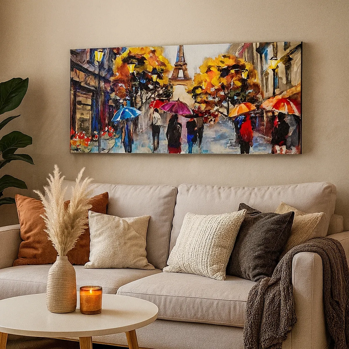 Canvastavla - Bild på duk - Särskilt vacker på hösten - 30x30 cm