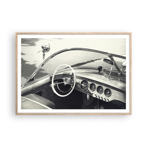 Affisch i ram av ljusek - Väder för de rika - 100x70 cm