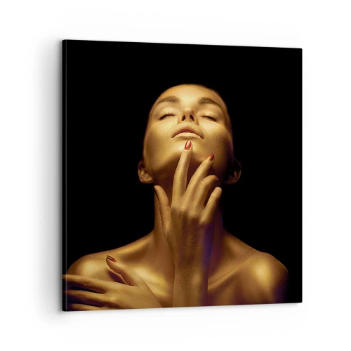 Canvastavla - Bild på duk - Som guldsilke - 60x60 cm