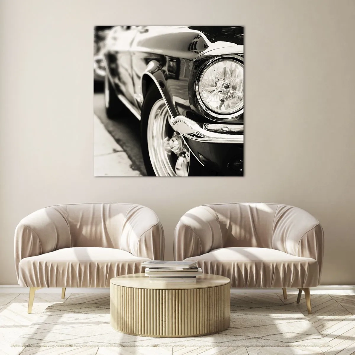 Glastavla - Bild på glas - Oändlig glans - 70x70 cm