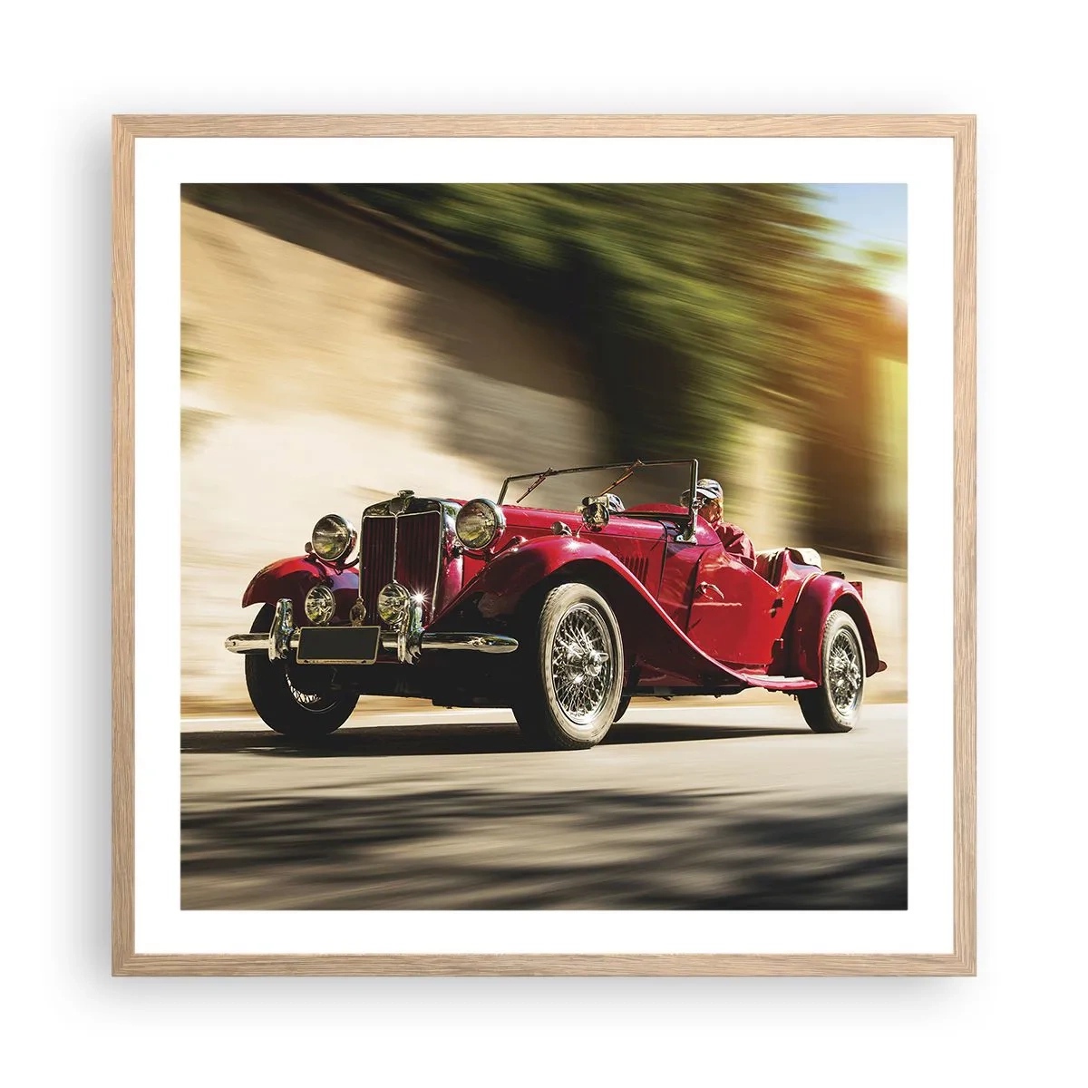 Affisch i ram av ljusek - Vackrare än Nike från Samothrakis - 60x60 cm