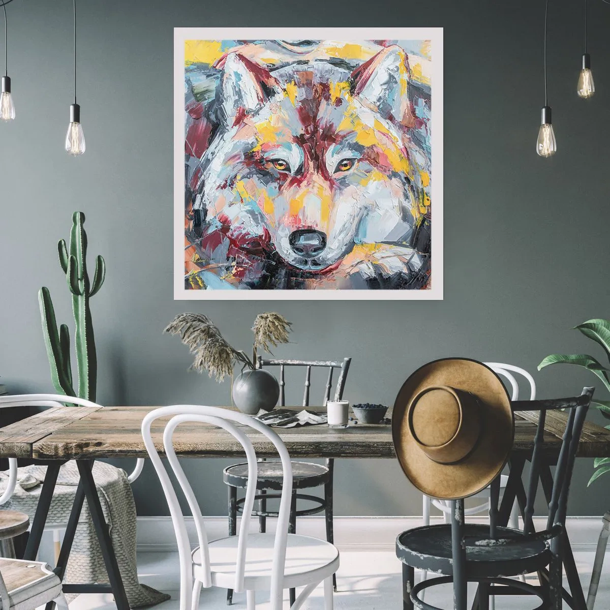 Affisch - Lugnt bland de närmsta - 60x60 cm