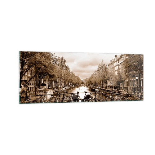 Glastavla - Bild på glas - Holländsk stämning - 140x50 cm
