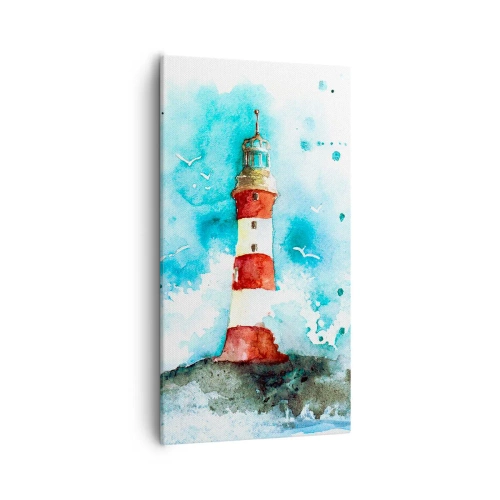 Canvastavla - Bild på duk - Elementens enhet - 55x100 cm