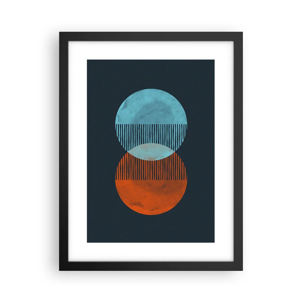 Affisch i svart ram - Astronomisk fantasi - 30x40 cm