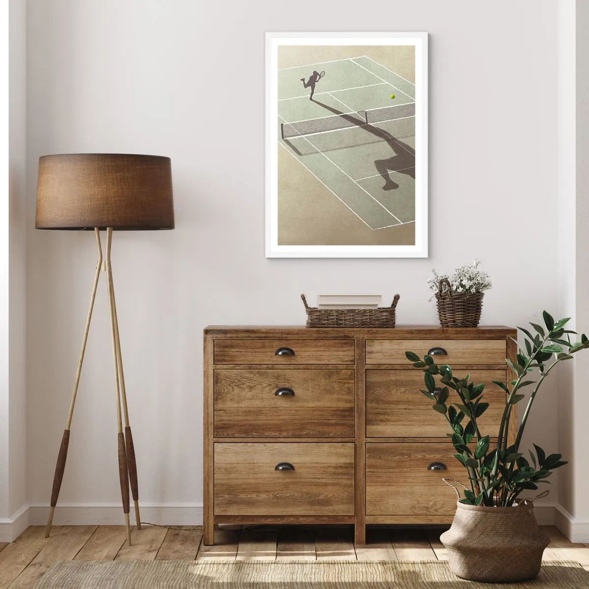Affisch i vit ram - Övervinna sig själv - 61x91 cm