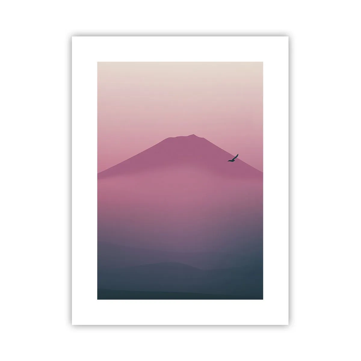 Affisch - Vandrare över molnen - 30x40 cm