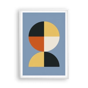 Affisch i vit ram - Titta och räkna - 70x100 cm