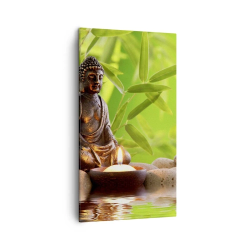 Canvastavla - Bild på duk - Livet är skönt - 45x80 cm