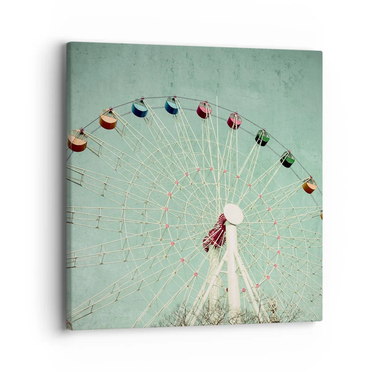 Canvastavla - Bild på duk - Välkommen att ha kul - 40x40 cm