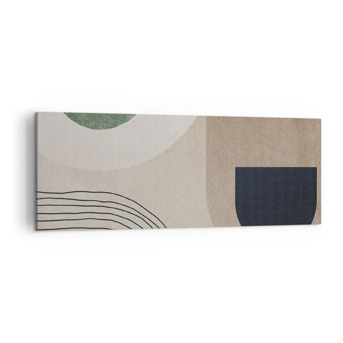 Canvastavla - Bild på duk - Ovalens mjukhet - 140x50 cm