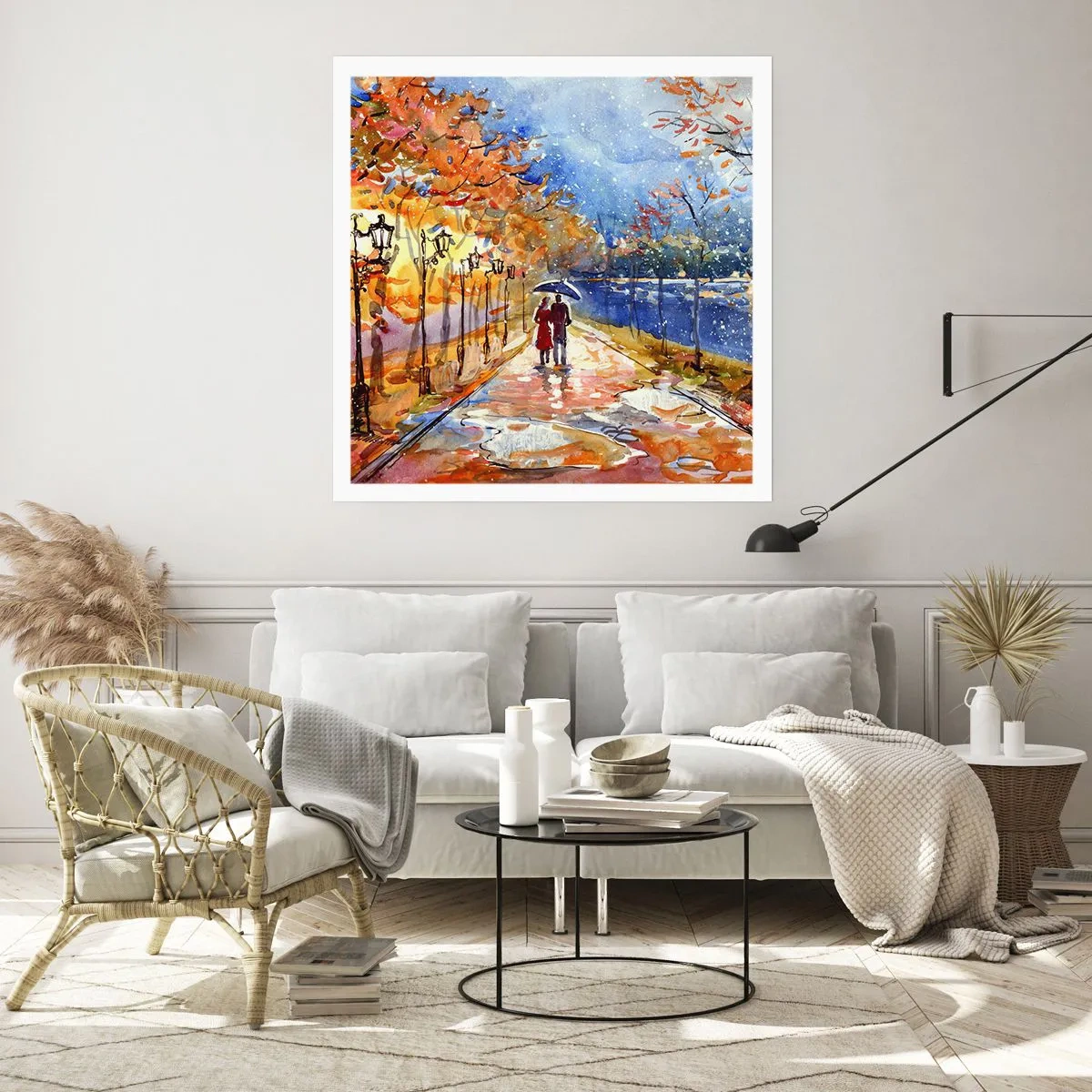 Affisch - Tillsammans mot tidens gräns - 40x40 cm