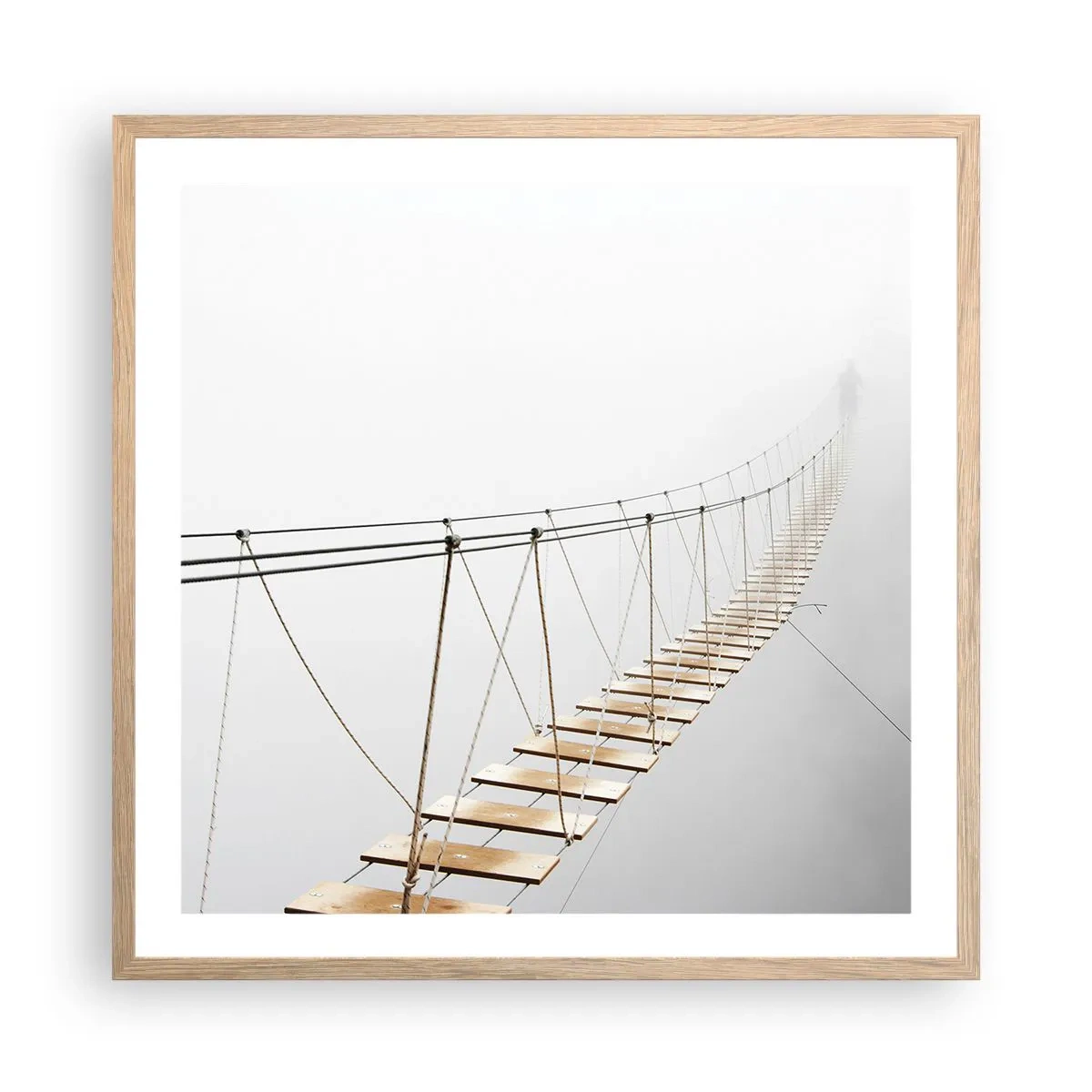 Affisch i ram av ljusek - Vart leder den dig? - 60x60 cm