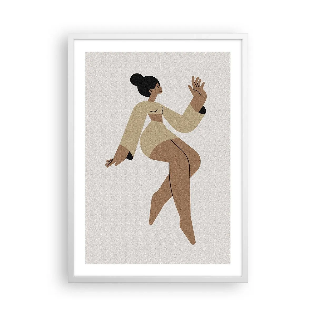 Affisch i vit ram - Form av stil - 50x70 cm