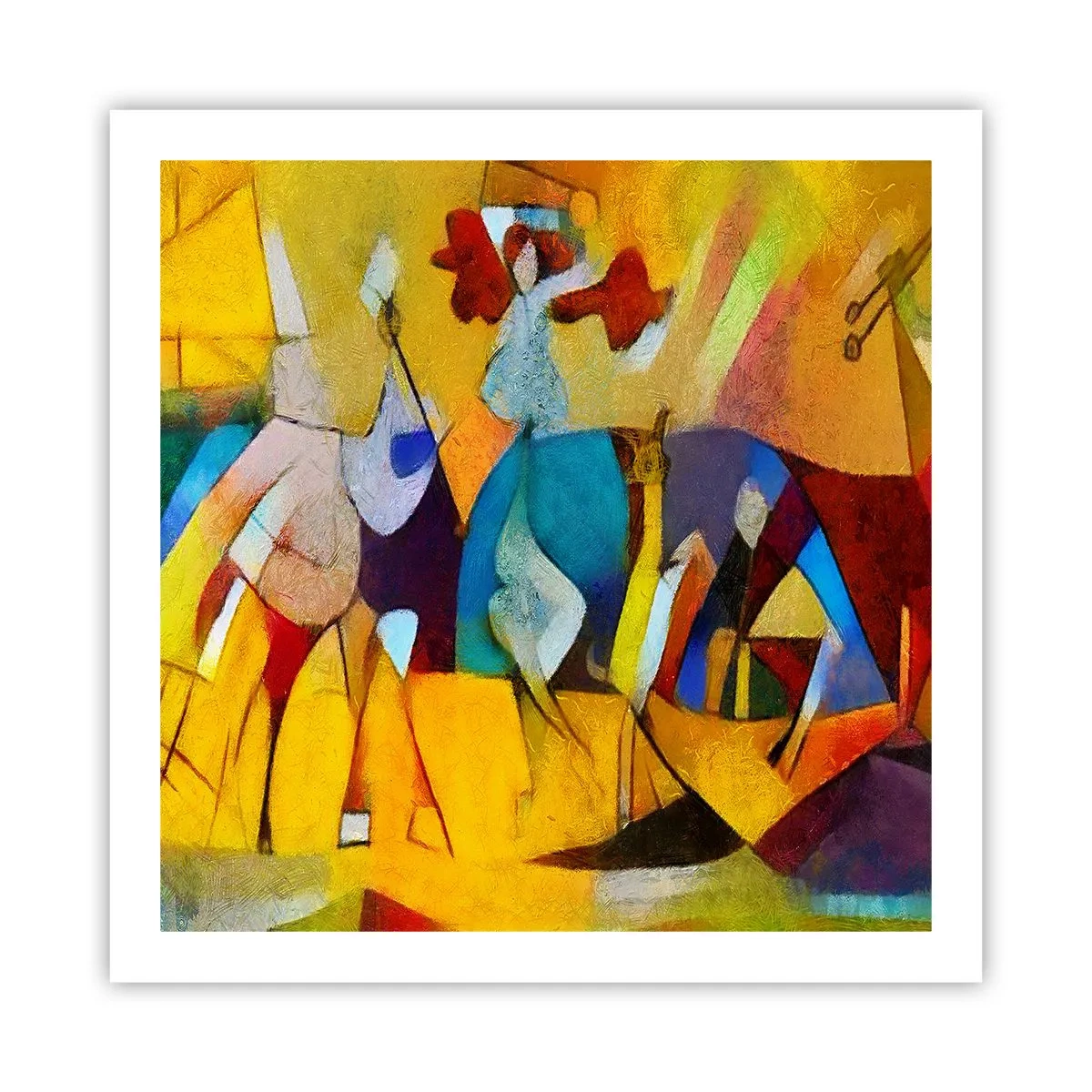 Affisch - Sol - liv -glädje - 60x60 cm