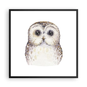 Affisch i svart ram - Titta i mina ögon - 60x60 cm