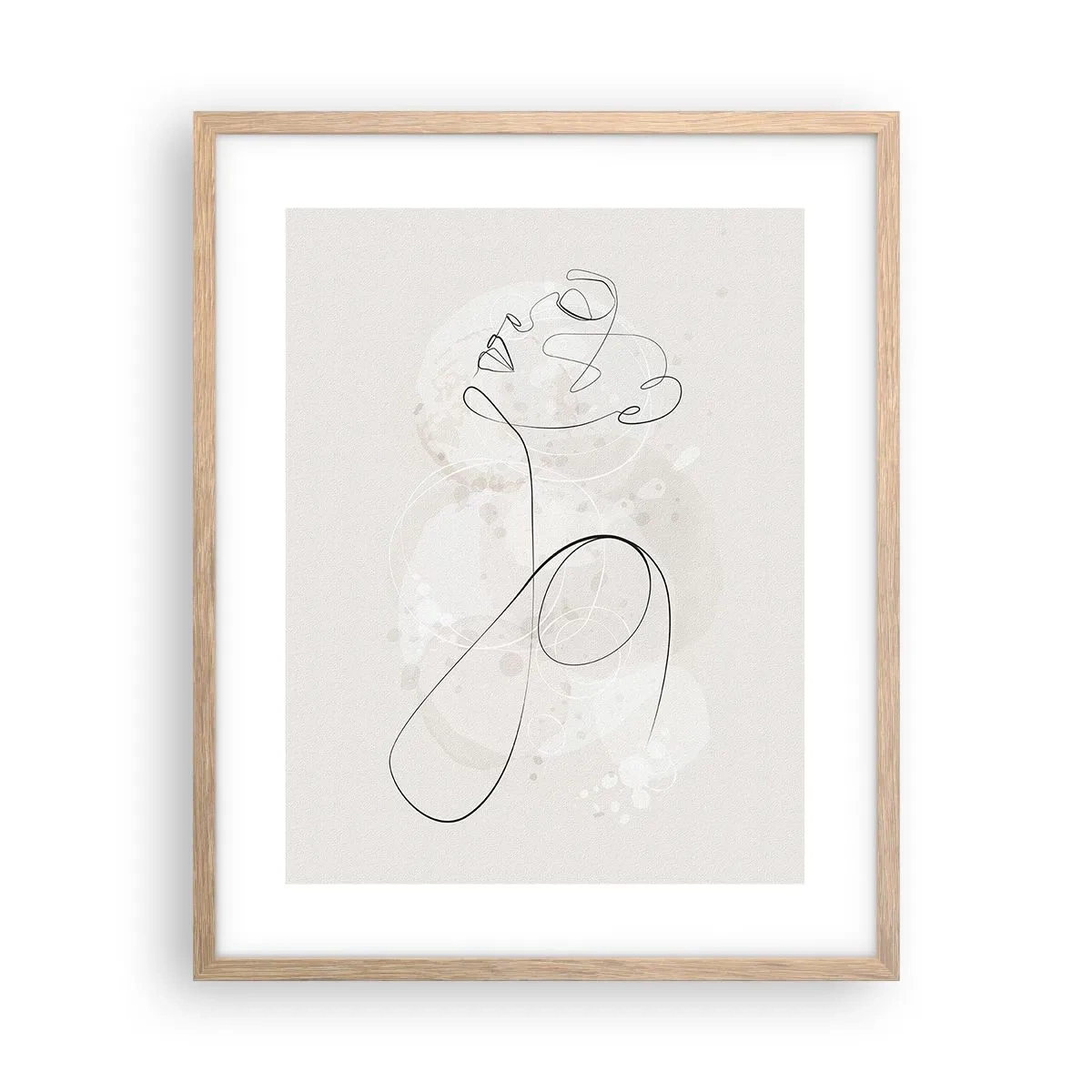 Affisch i ram av ljusek - Skönhetens spiral - 40x50 cm