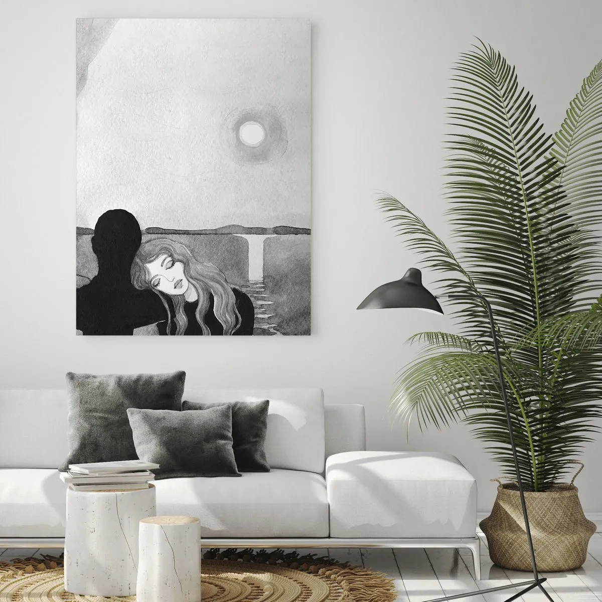 Glastavla - Bild på glas - Alltid hemlighet - 50x70 cm