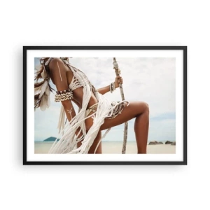 Affisch i svart ram - Solens prästinna - 70x50 cm