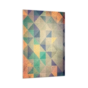 Glastavla - Bild på glas - Trianglarnas republik - 70x100 cm