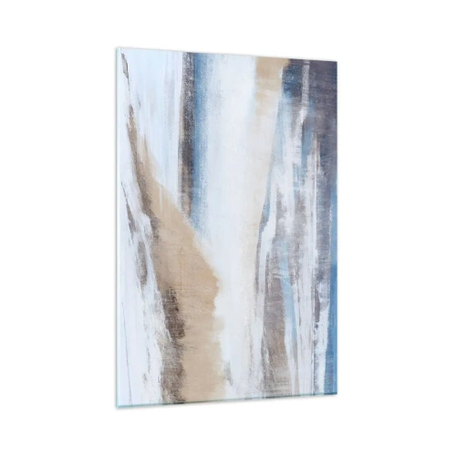 Glastavla - Bild på glas - Vinterkomposition - 80x120 cm