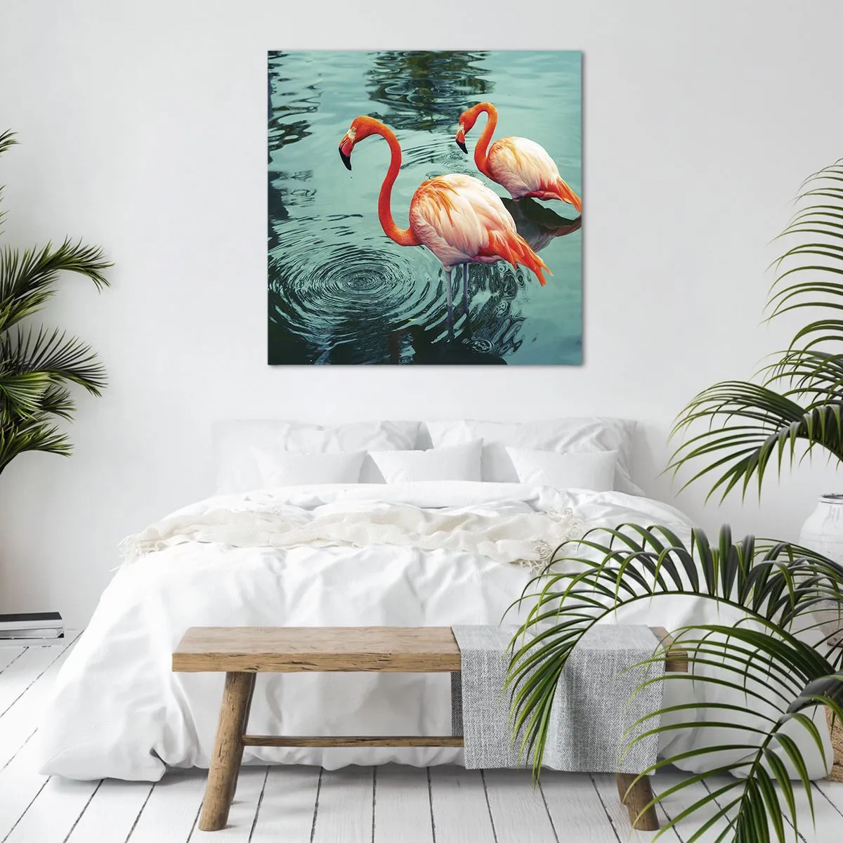 Canvastavla - Bild på duk - Nu är vi på modet - 40x40 cm