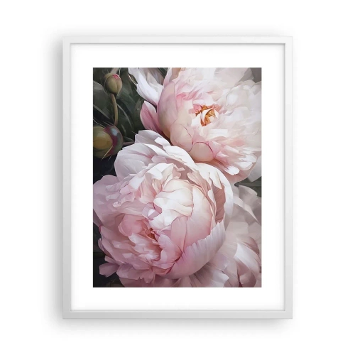 Affisch i vit ram - Fast i blomning - 40x50 cm