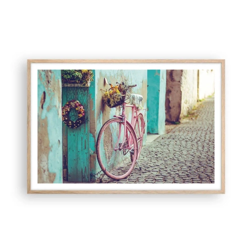 Affisch i ram av ljusek - Strax tillbaka - 91x61 cm