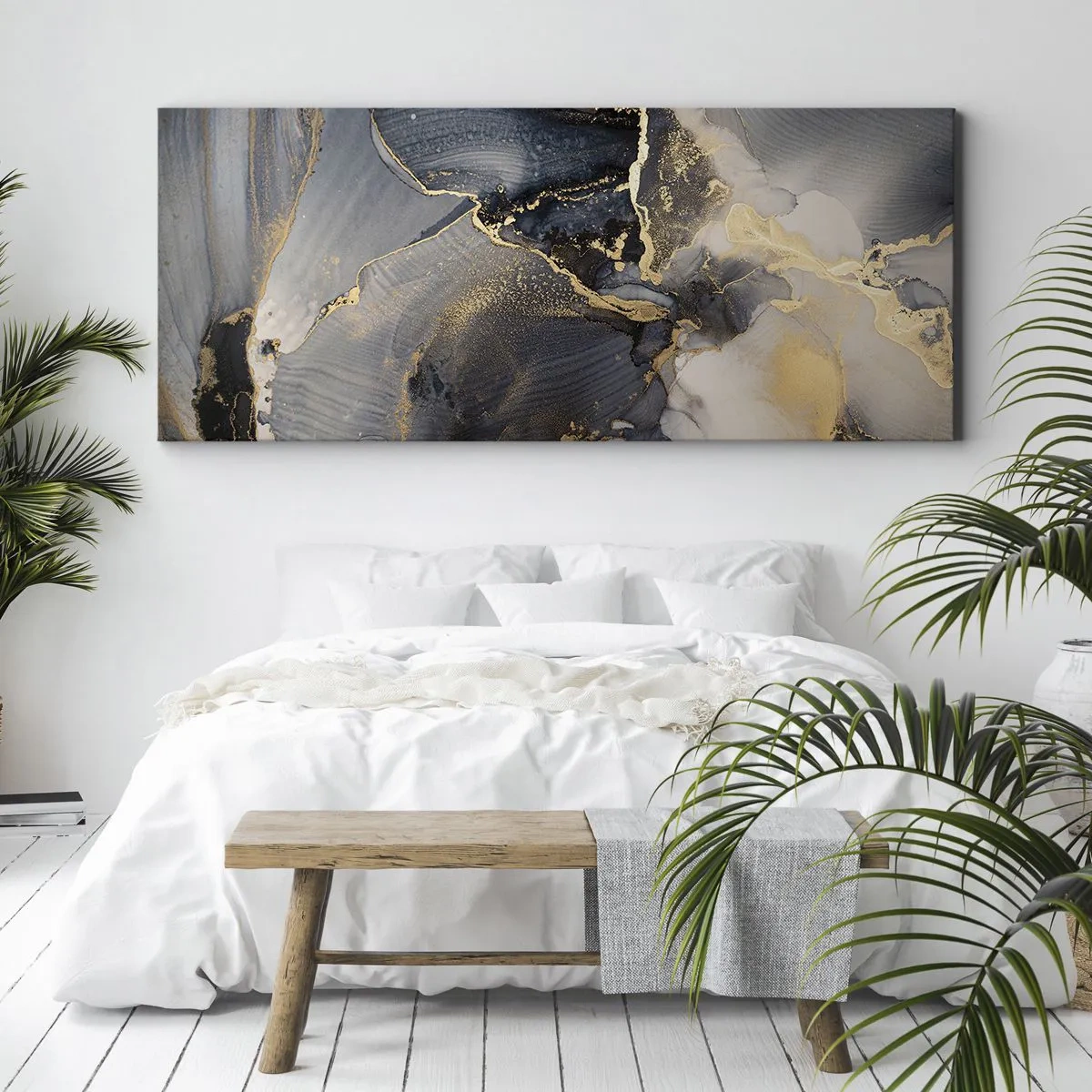 Canvastavla - Bild på duk - En stens liv - 100x40 cm