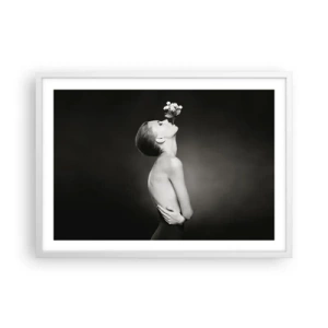 Affisch i vit ram - Excentrisk elegans - 70x50 cm