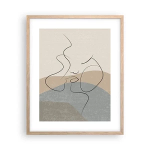 Affisch i ram av ljusek - Beröra med pensel - 40x50 cm