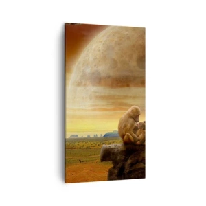 Canvastavla - Bild på duk - Samma kärlek överallt - 45x80 cm