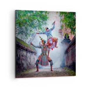 Canvastavla - Bild på duk - Dödligt vacker dans - 60x60 cm