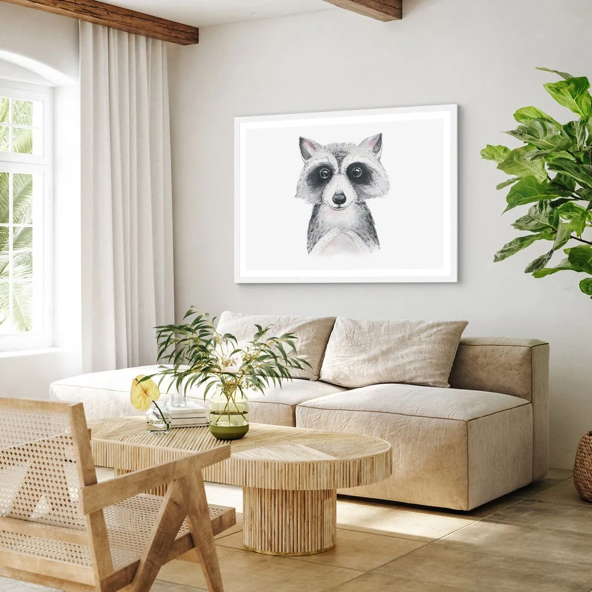 Affisch i vit ram - En stund för känslor - 100x70 cm