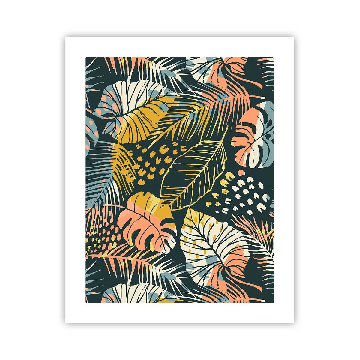 Affisch - Lövfantasi - 40x50 cm