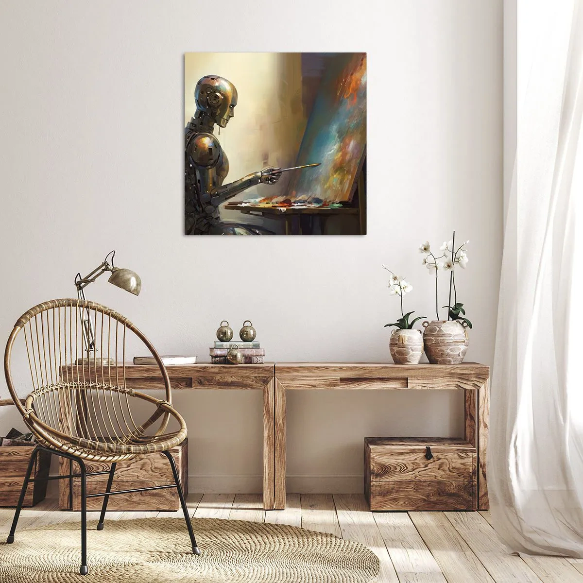 Canvastavla - Bild på duk - Framtidens konst - 40x40 cm