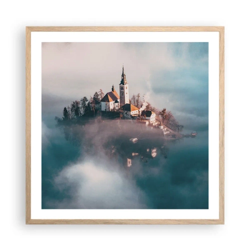 Affisch i ram av ljusek - Drömö - 60x60 cm