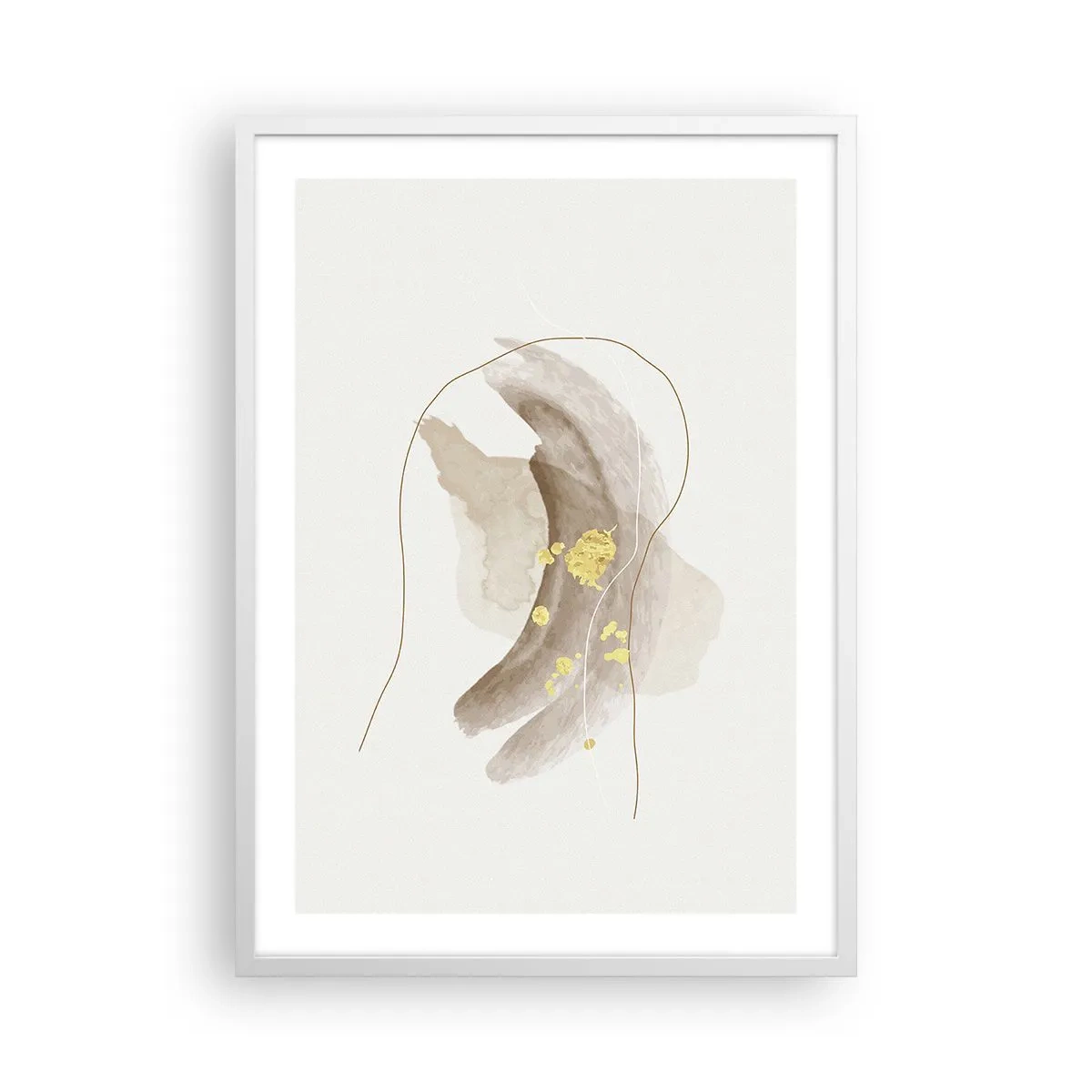 Affisch i vit ram - Träffat i rummet - 50x70 cm