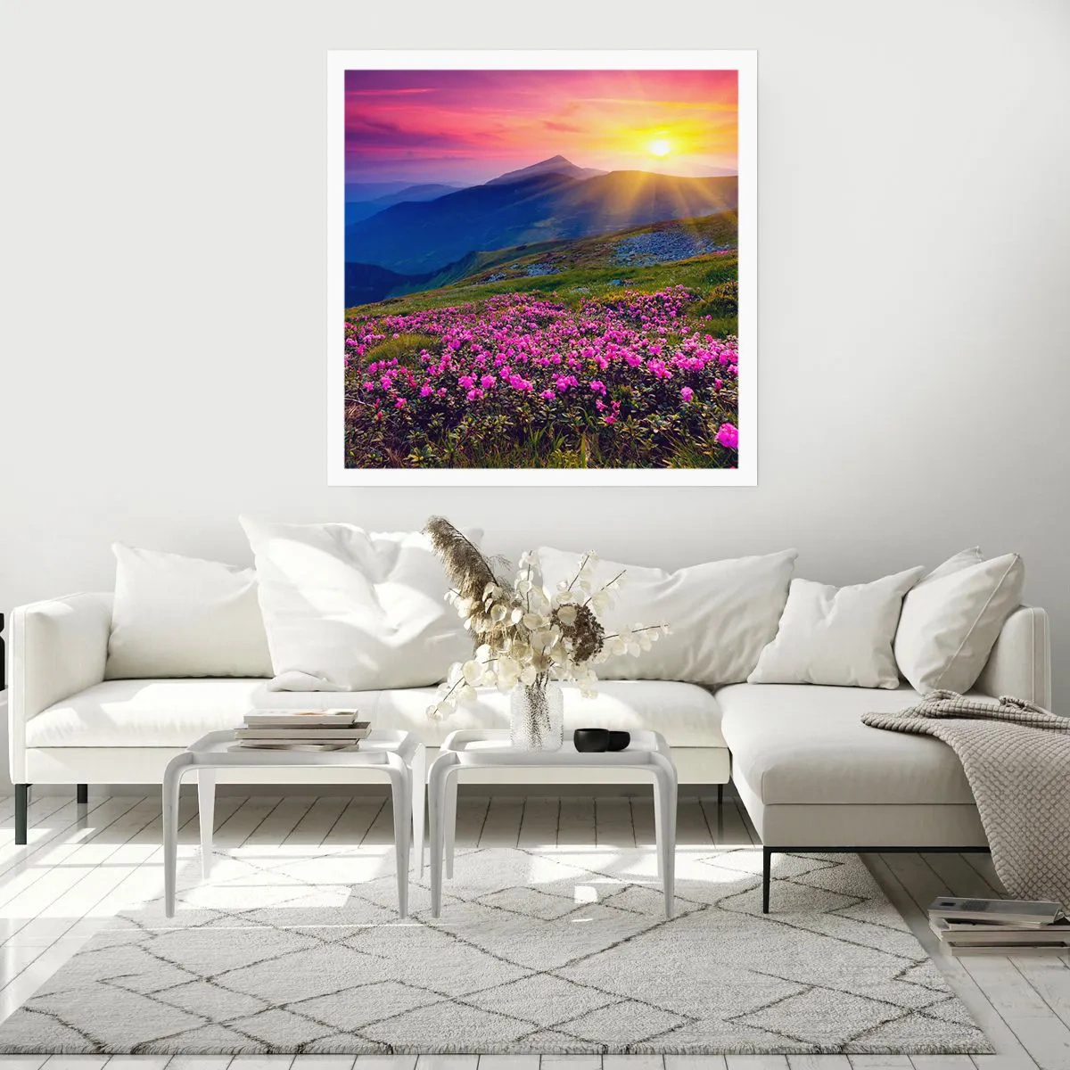 Affisch - … Bergtallen doftar och örterna luktar runt omkring - 60x60 cm