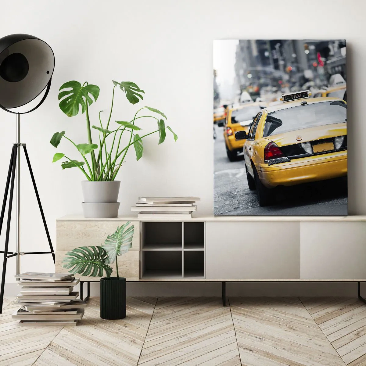 Canvastavla - Bild på duk - Endast i denna stad - 50x70 cm