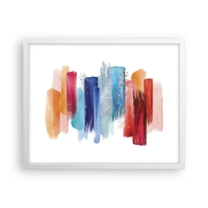 Affisch i vit ram - Upp och ner  - 50x40 cm