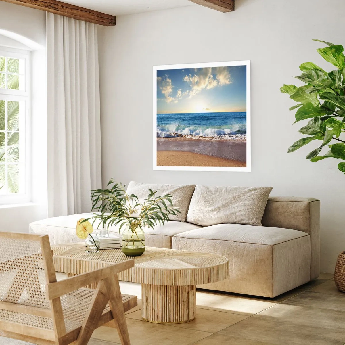 Affisch - Rörlighet och orörlighet samtidigt - 50x50 cm