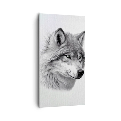 Canvastavla - Bild på duk - Alfa - utan tvekan - 55x100 cm