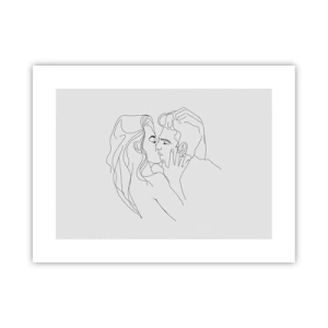 Affisch - Med samma streck - 40x30 cm