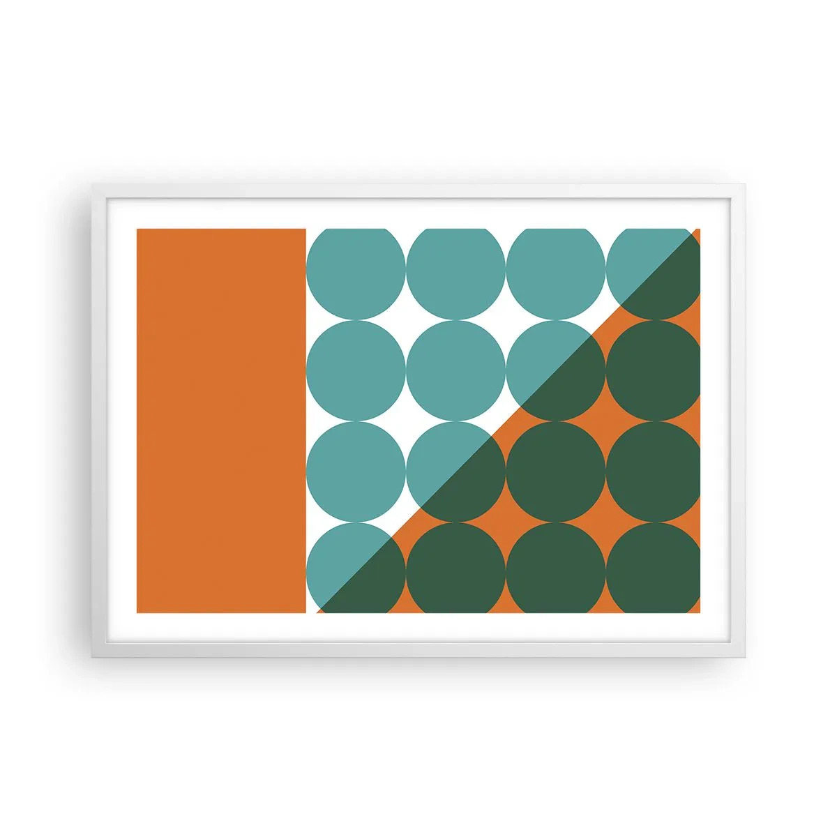 Affisch i vit ram - Uppåt och på diagonalen - 70x50 cm