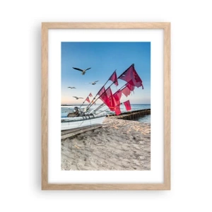 Affisch i ram av ljusek - Välförtjänt vila - 30x40 cm