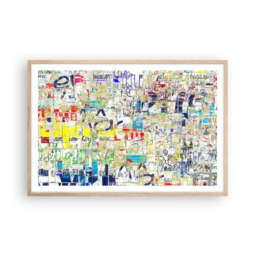 Affisch i ram av ljusek - Helt enkelt gläder ögonen - 91x61 cm