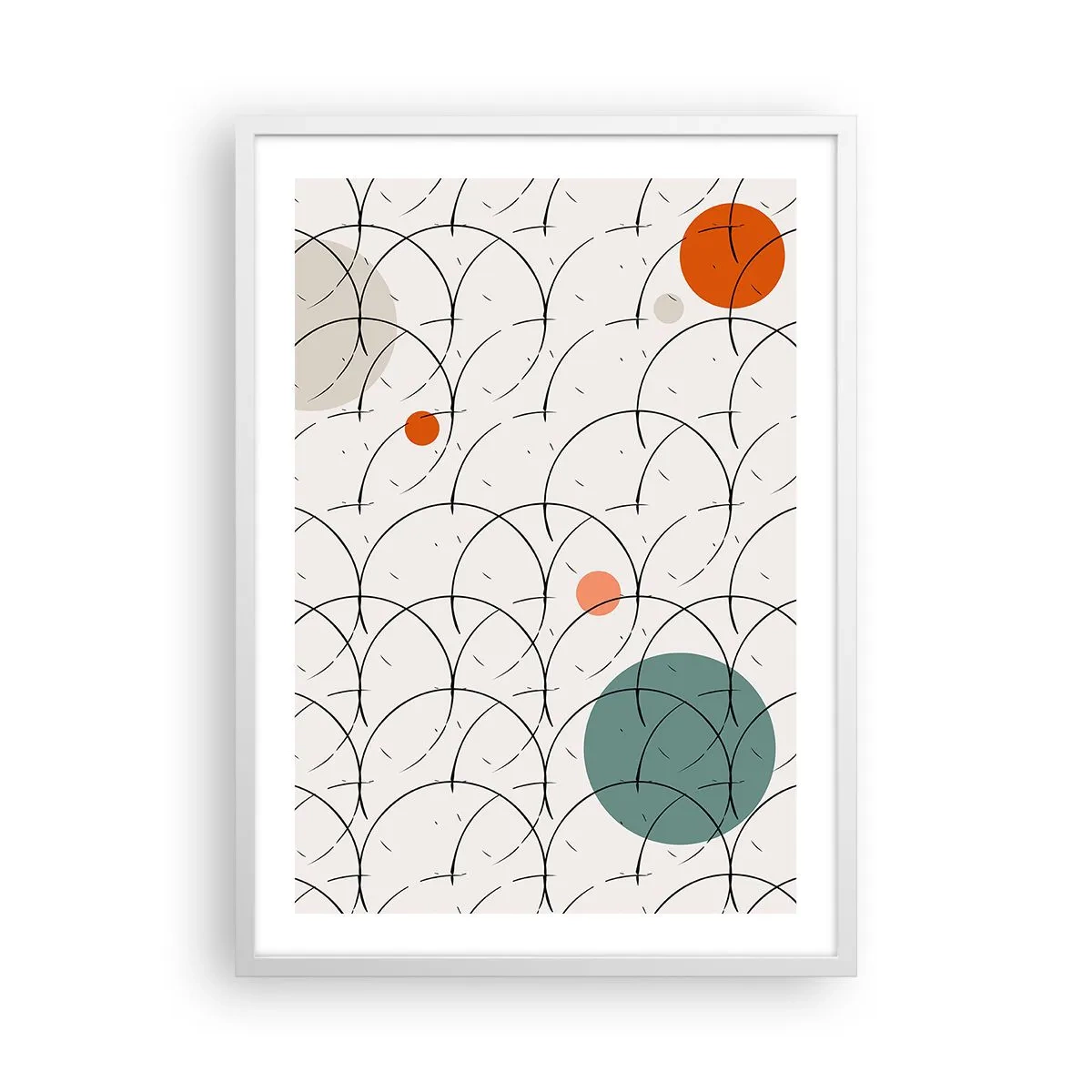 Affisch i vit ram - I popkonstens anda - 50x70 cm