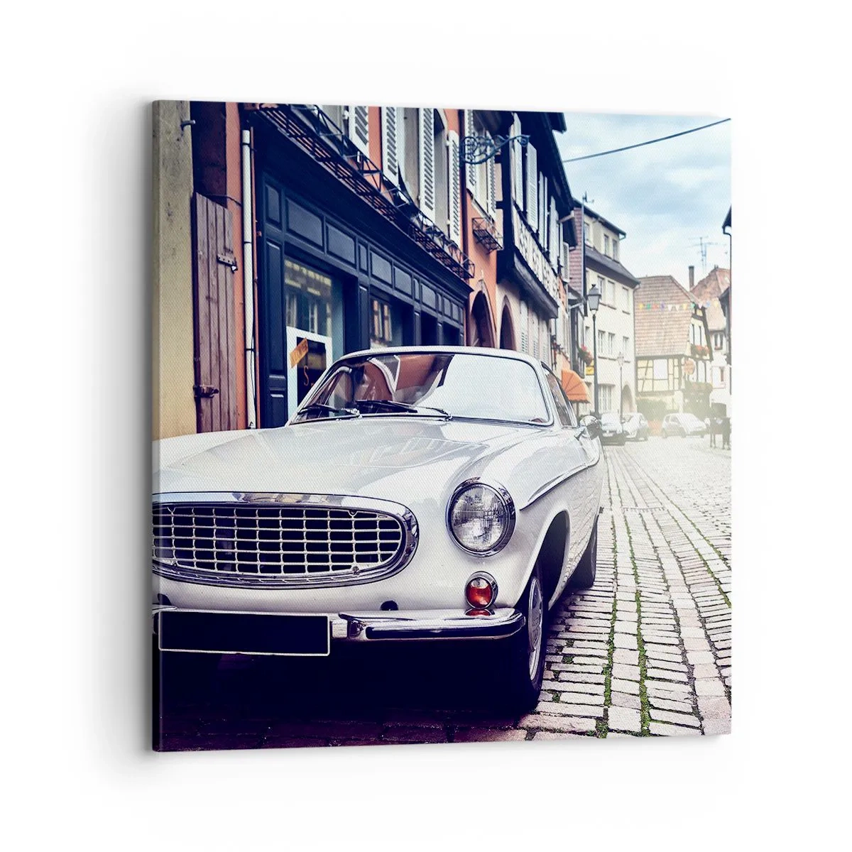 Canvastavla - Bild på duk - Det förflutna är idag - 70x70 cm